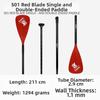 Adjustable Surfing Paddle Aluminum Alloy Water Sports Boat Paddle  for SUP Board and Kayak