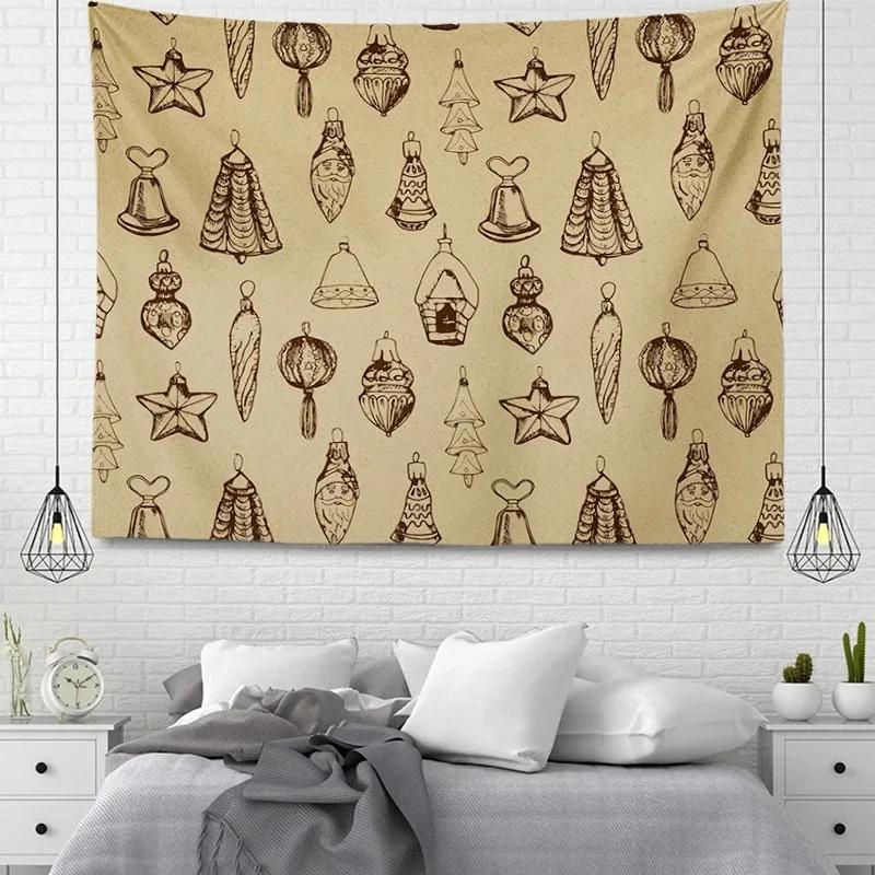 

Рождественская мода Декоративный гобелен Офис Гостиная Украшение Дома Настенный гобелен 100x75cm