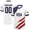Customizable Soccer Jersey Shirt with Personalized and Number Breathable Fabric Short Sleeve V Neck Sports Top for Men Women