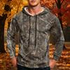 Men's Printed Loose Fit Hoodie with Pocket and Drawstring Casual Sweatshirt