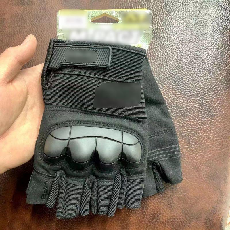 

SEAL Супер Технік Тактичні Рукавички без пальців для бою Нековзкі Для їзди на відкритому повітрі Спортивні Мотоциклетні з м якою оболонкою M чорний