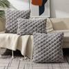 Pack of 2 Super Soft Plush Fluffy Decorative Throw Pillow Covers Faux Fur Wool Velvet Cushion Covers Pillow Cases Couch Sofa Bed Living Room