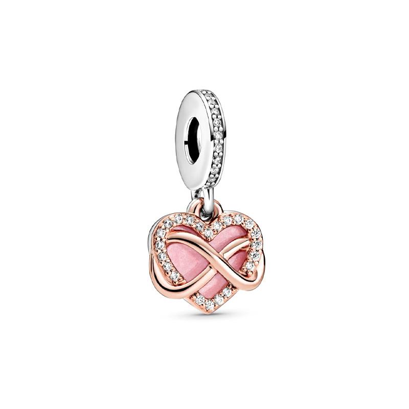 Pandora Infinite heart-shaped dazzling pendant for