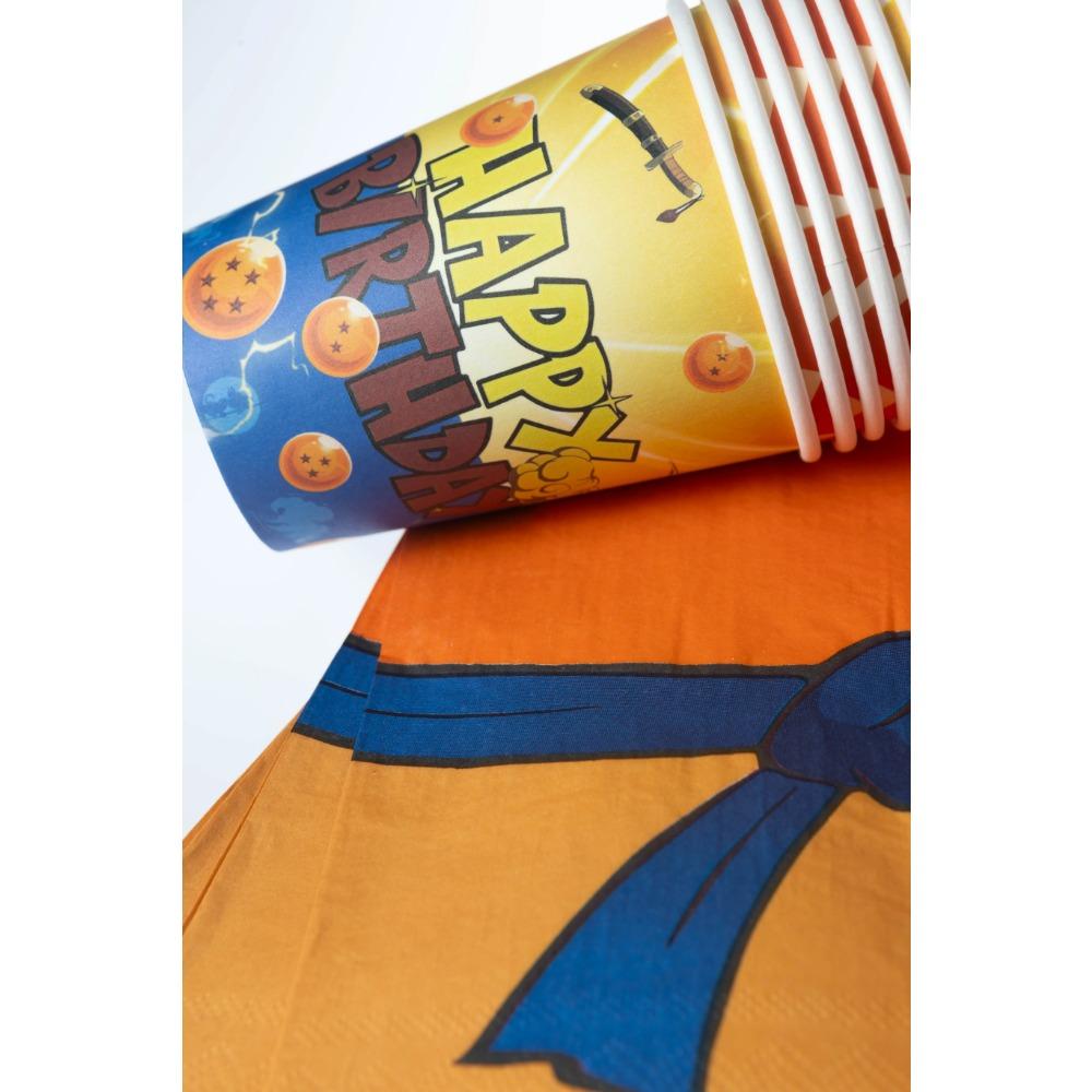 Dragon ball Birthday Decoration Goku Figure Stickers Balloons Disposable Tableware Tablecloth Straw Plates Baby Shower Supplies