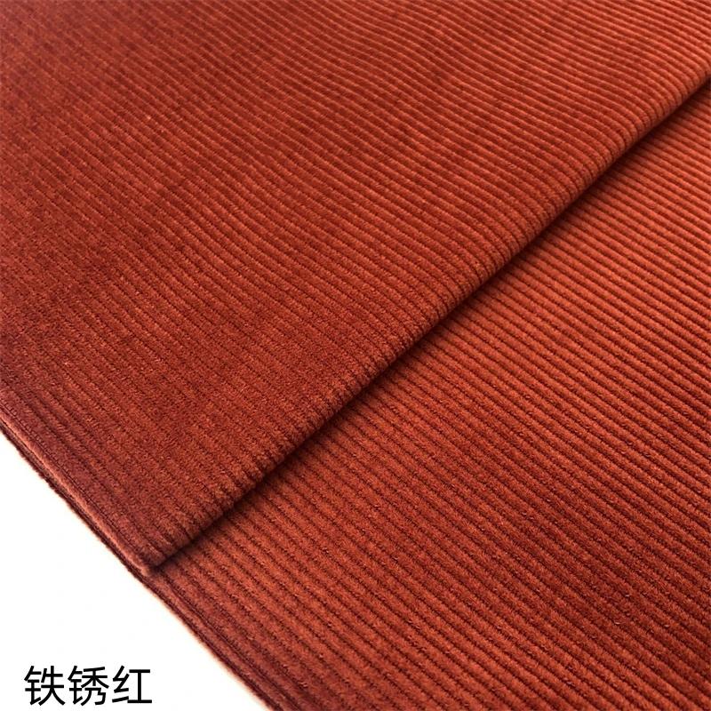 Pure Cotton Corduroy Fabric Medium Striped By The Meter for Clothes Dresses Pants Coats Sewing Cloth Soft Breathabe White Blue