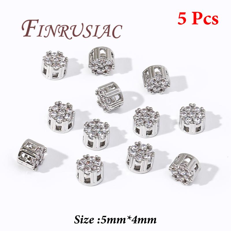 18K Gold Plated Metal Beads,Spacer Beads For Bracelets,Separator For Bead,DIY Jewelry Accessories,Necklace Bead Findings