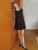 Elssibeui Pleats Belted Mini Dress [2Colors]