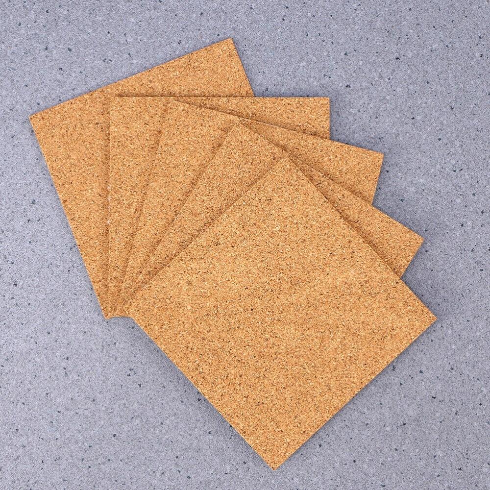 Cork Coasters Self-adhesive Square Cork Mat Backing Sheet