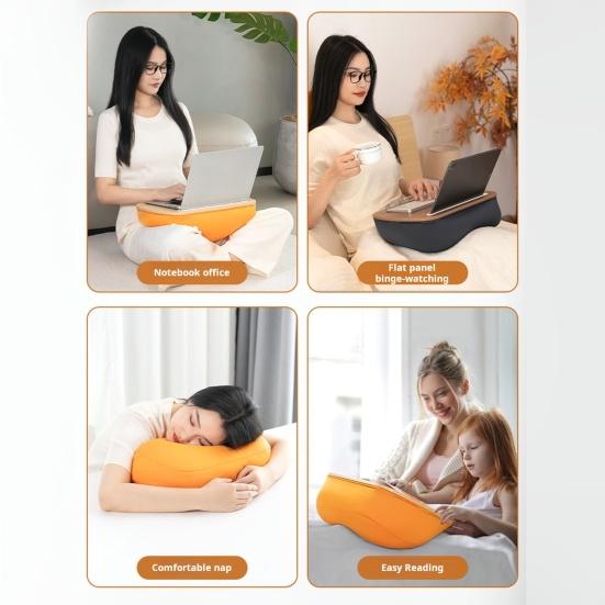 Lazy Pillow Support Frame Changeable Sizes Hands-Free Wooden Reading Pillow Holder Laptop Desktop Stand
