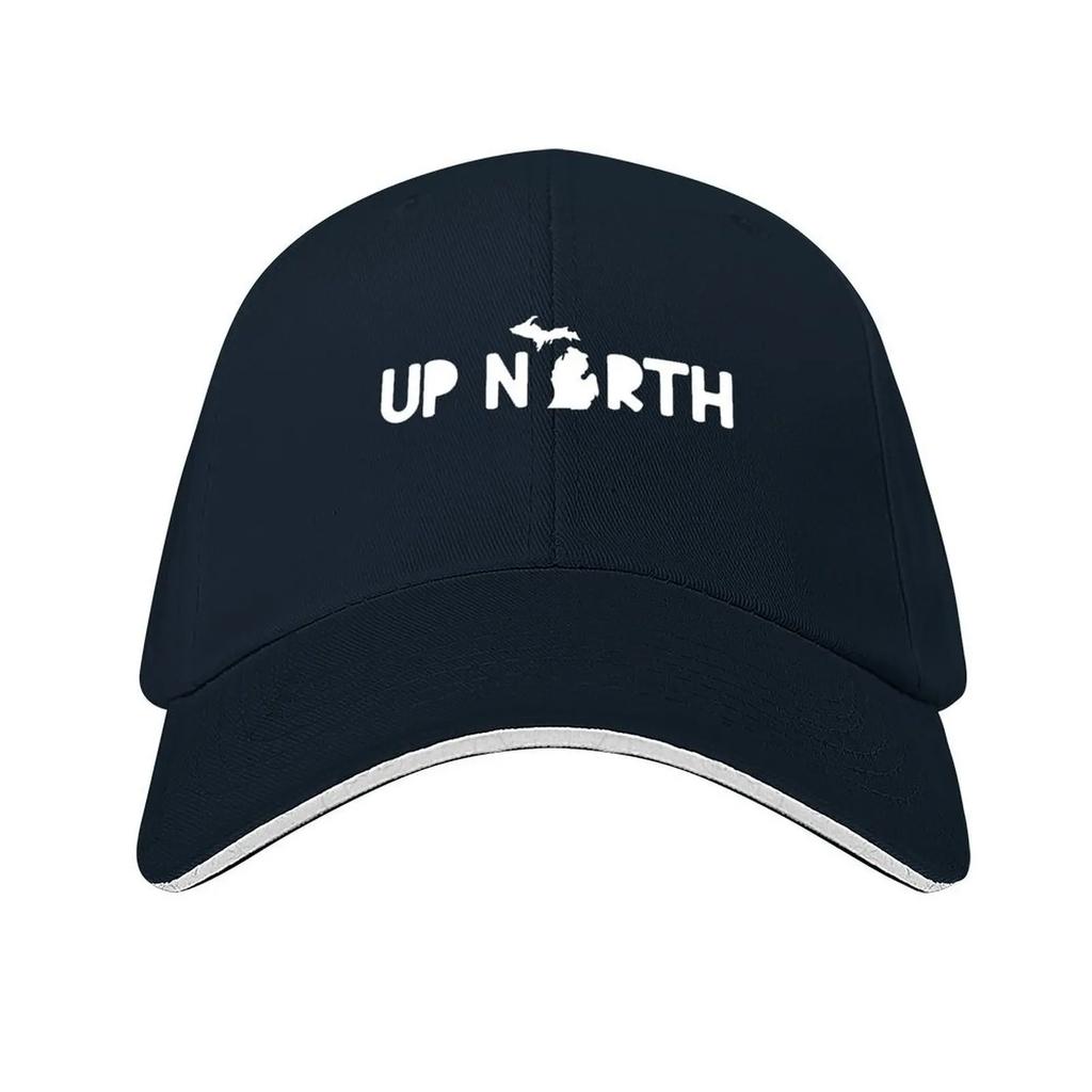 Up North Michigan Baseball Cap Hood Christmas Hat Beach Outing Snapback Cap Mens Womens