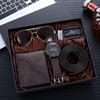 Boxed Fashion Men's Quartz Watch Wallet Sunglasses Belt Men's Luxury Gift Sets Father's Day Gifts Factory Cheap Price