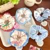 1Pc Girl Head Rope Bow Lace Hair Tie Large Intestine Hair Ring Women Scrunchies Korean Style Headwear Hair Rope