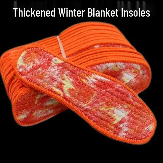 Fleece-Lined Warmth: Breathable, Soft, Thick Winter Insoles