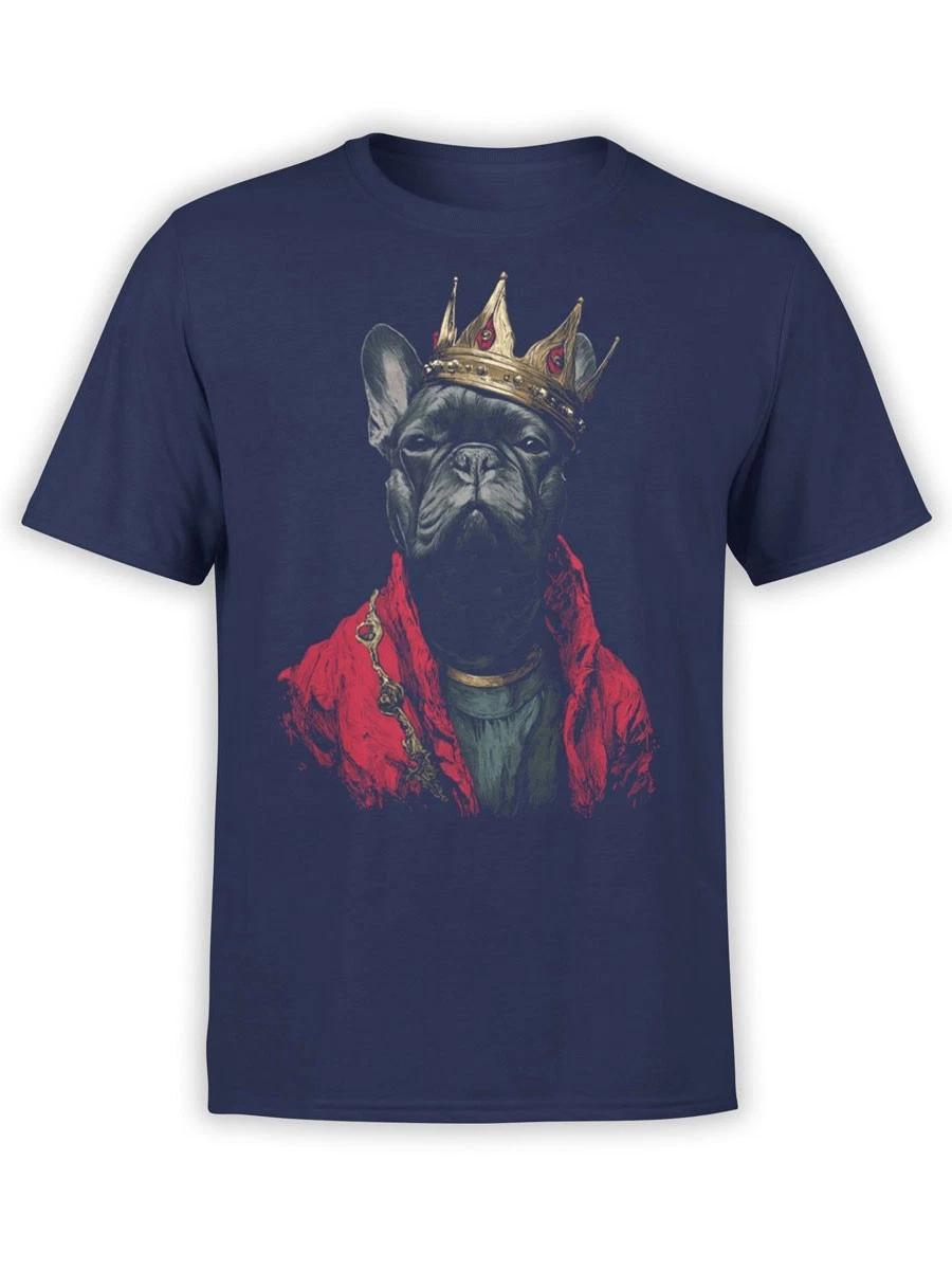 FANTUCCI Crown Hound T-Shirt | Royal French Bulldog Tee for Dog Fans | Unisex S