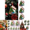 Beautiful Resin Christmas Tree Hanging Ornaments For Family Of 2-7 People
