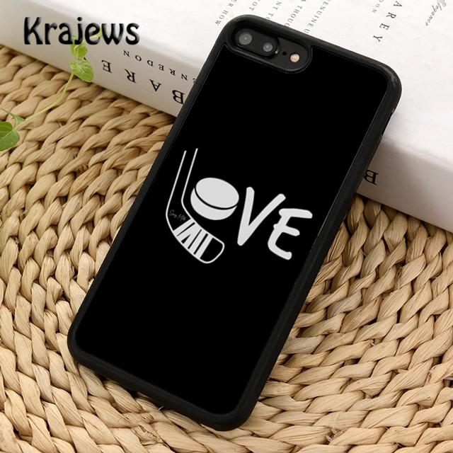 

Krajews Hockey Heart beats Soft Phone Case Cover For iPhone 17 Air 16 15 14 plus 11 12 13 pro max Plus coque Fundas iPhone 13