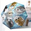 1pc Six Cute Kittens Automatic Opening and Closing Umbrella - Small Umbrella Suitable for Various Occasions, Portable 3-Fold Small Umbrella
