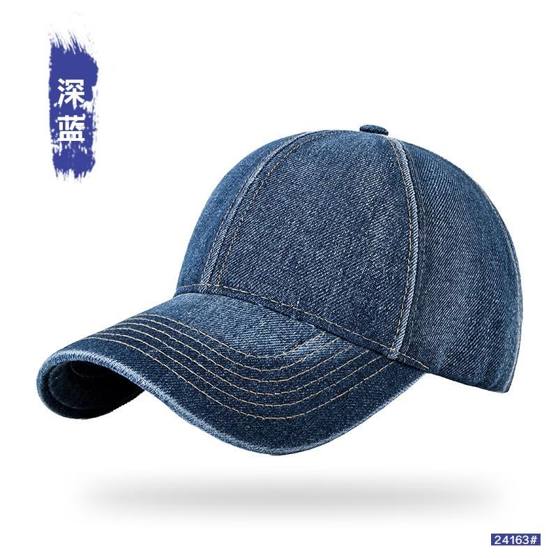 Unisex Vintage Washed Denim Baseball Cap Soft Crown Adjustable Sun Hat Outdoor Wear
