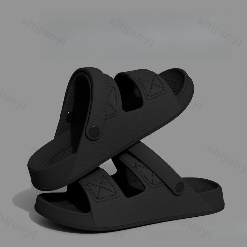 Fashion Men's Summer Driving Slippers 2025 New Style Non Slip Odor Resistant Outdoor Beach Hollow Breathable Comfortable Casual Sandals