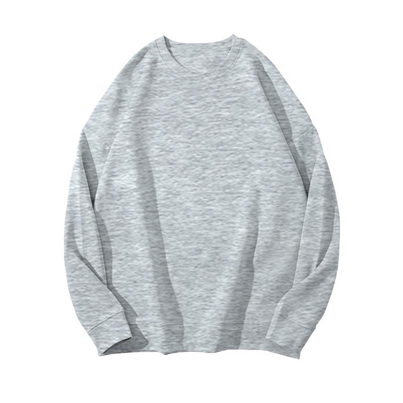 Solid Color Korean Style Fleece Sweatshirt: Women's Loose Casual Autumn/Winter Top & Student Couple Outfit.