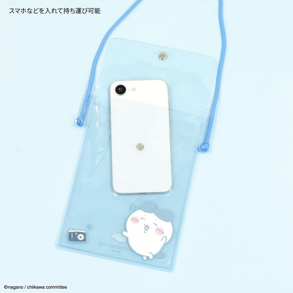 Gourmandies Chiikawa IIIpocket Clear Smartphone Pouch, Hachiware (Black and White) CK-72B