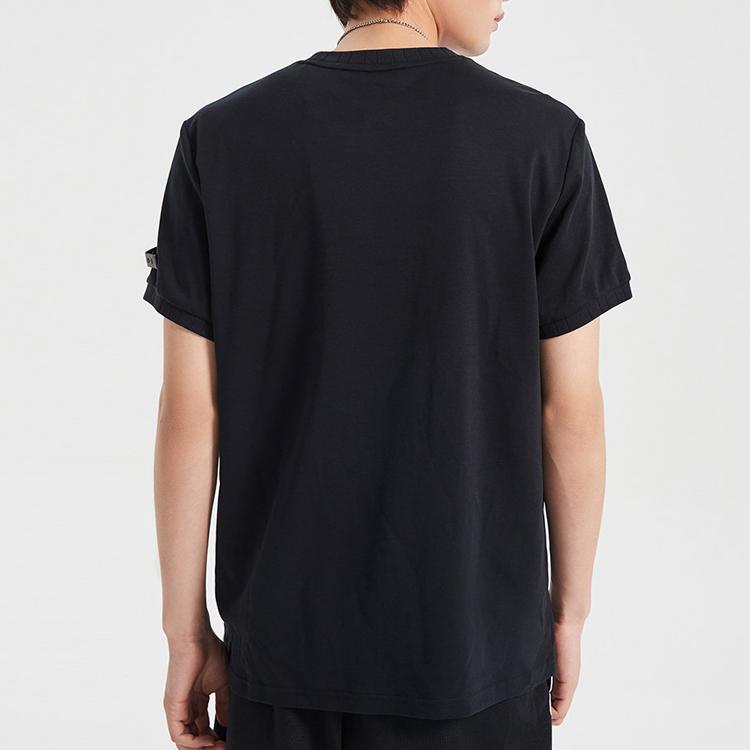 Li-Ning Way Of Wade Lightning Graphic Print Short Sleeve T-Shirt Men Tops Black AHSQ465-1