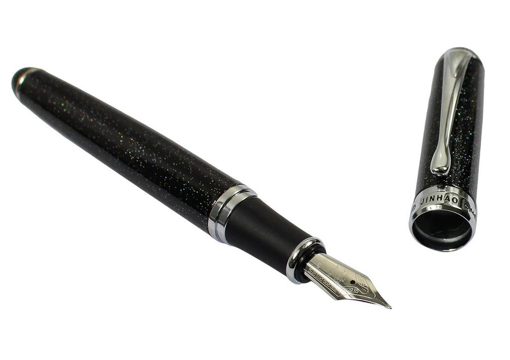 Gullor Advanced Jinhao Medium Fountain Pen X750 Black with Night Sky Pattern