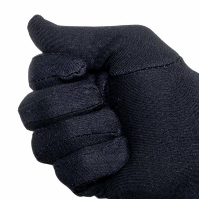 Gants de travail - AIMOONSA - Lot 12 paires Taille 8 - 100% coton renforcé - Noir - Sans latex, usage alimentaire
