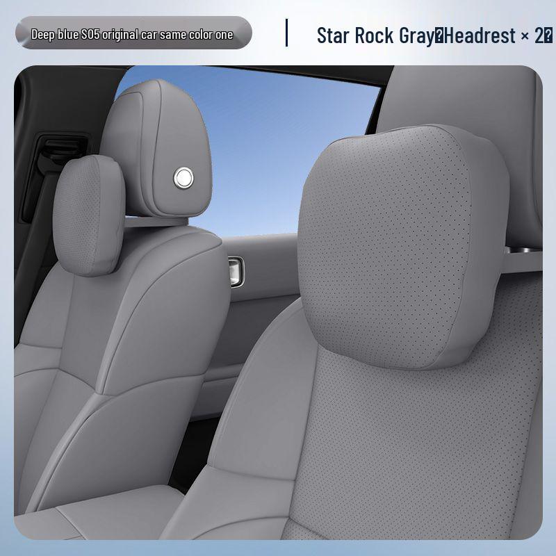 Deep Blue S05 Headrest: Lumbar & Neck Support Pillow for Car Interiors