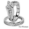 Couple Engagement Wedding Zircon Ring.