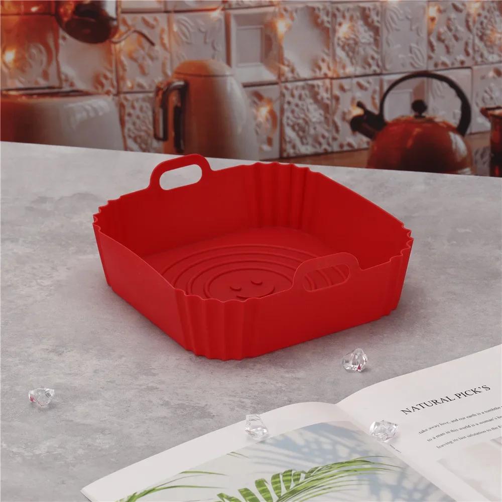 Pan Lining Stanleys Cup Chicken Air Fryers Home Pans Silicone Air Fryer Molds Air Fryer Kitchen Utensils Pot Pizza Dining Basket