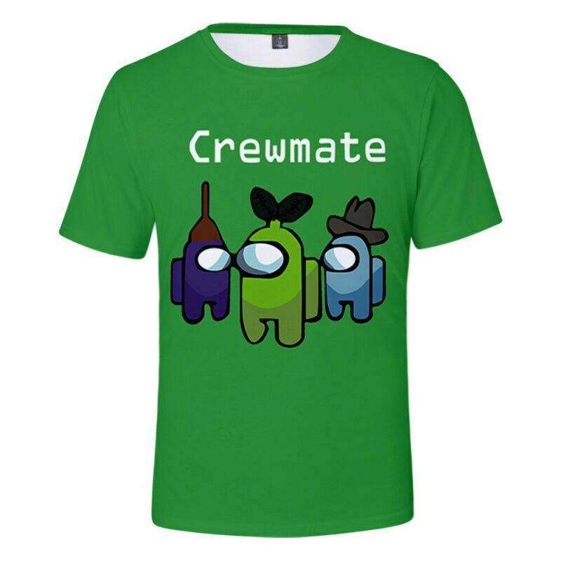 Game Among Us Tshirt Imposter Crewmate Kids Short Sleeve Oneck Tshirt Gift