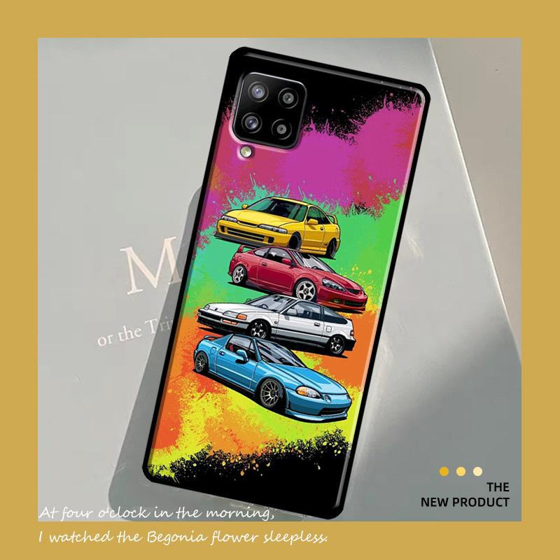 Sports Car JDM Drift For Samsung Galaxy A54 A34 A53 A73 A33 A23 A13 A51 A71 A12 A22 A32 A42 A52 A14 Phone Case