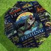 1pc Fishing Legend Pattern Umbrella Design Automatic Opening and Closing Umbrella, High-quality Travel Umbrella,  C1128061