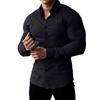 Men's  Sports  Fitness  Business  Leisure  Flip Collar  Long Sleeves  Shirt