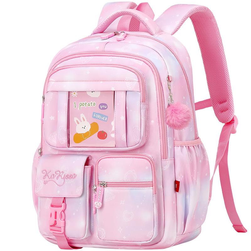 Children School Bags Girls Pink Princess Orthopedic Backpacks Primary School Student Waterproof girl Bookbag Kids Satchels bag