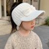 Girls' Empty Top Sun Hat, Boys' Baby Sun Protection, Spring and Autumn Winter Ear Protection, Duckbill Cap, Baseball Cap, Knitted Yarn Cap