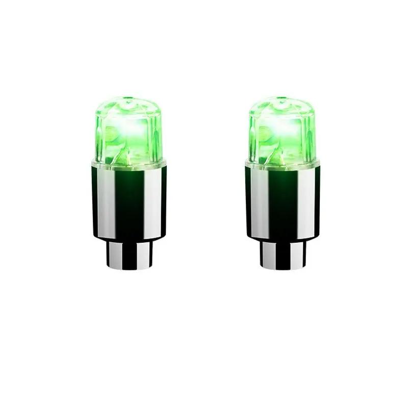 1/4Pcs Car Wheel Lights Cap Auto LED Light Wheel Tire Tyre Air Valve Stem Caps Cover for Car Motorcycle Auto Lights Accessories