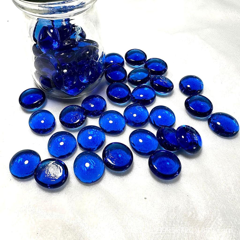 Colored Matte Frosted Glass Beads for Vase or Fish Tank Decoration