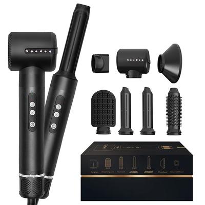 New 7 In 1 Hair Styler Professional Hair Dryer Ionic Straightener Auto-Wrap Curler Multi Styling Tools