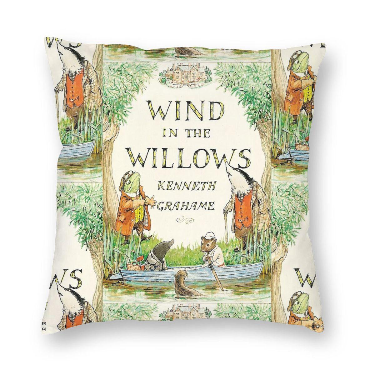 

Wind In The Willows Book Cover Pillowcase Polyester Linen Velvet Creative Zip Decor Throw Pillow Case Home Cushion Cover 18 30x30cm
