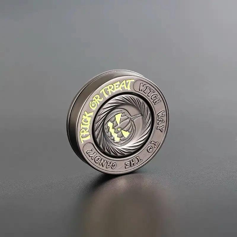 Jouet Fidget en métal, citrouille du diable, pièce tactile magnétique, EDC, jouets sensoriels pour adultes autistes, manivelle, cadeau pour adultes, jouets agités
