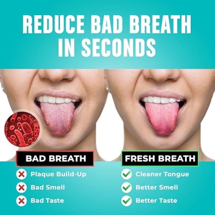 

Mouthology Tongue Scraper 2 Pack Reduce Bad Breath (Travel Cases Included) Stainless Steel Tongue Cleaners Metal Tongue Scraper United States