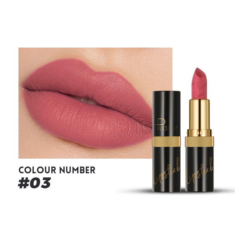 Matte Lipstick 10 Colors Velvet Non-stick Lip Glaze Highly Pigmented Long Lasting Lip Honey Lip Gloss
