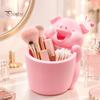 Large Capacity Pencil Holder 3D Printed Cute Piggy Storage Pot, Cartoon Pig Shaped Pen Holder, Makeup Brush Cup for Vanity Organizer, Multifunctional