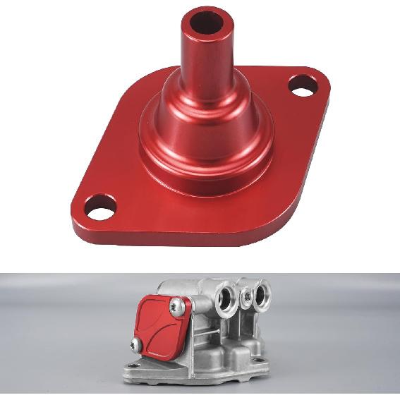 Bevinsee Oil Thermostat Housing Lid Cover Compatible with BMW N54 N55 S55 Engine E90 E91 E92 E93 E60 E61 E82 E84 E88 E89 335i 335is 435i 535i 135i