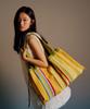 Sac à bandoulière large Pleatsmama Rayures de jardin