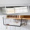 Multipurpose Hanging Iron Wire Basket Kitchen Organizer Cabinets Desks Storage Basket Rack L/M