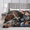 Rauw Alejandros  Super Soft Blanket  Picnic Plush Throw Blanket Pattern Bedroom Flannel Bedspread Sofa Bed Cover