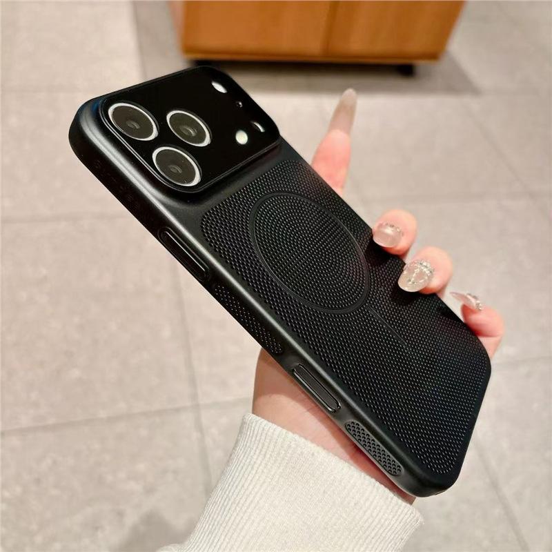 Applicable To Apple 17ProMax Large Window Magnetic Mobile Phone Case Iphone14/15 Heat Dissipation Grid 16 Protective Case